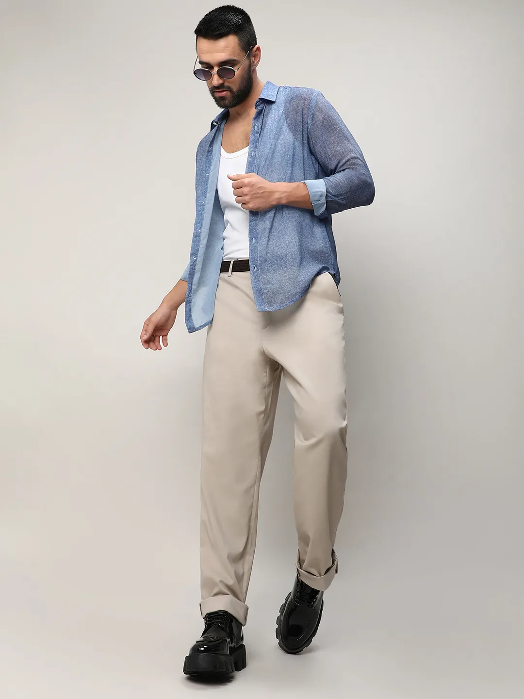 Gauzy Heathered Shirt - Image 6