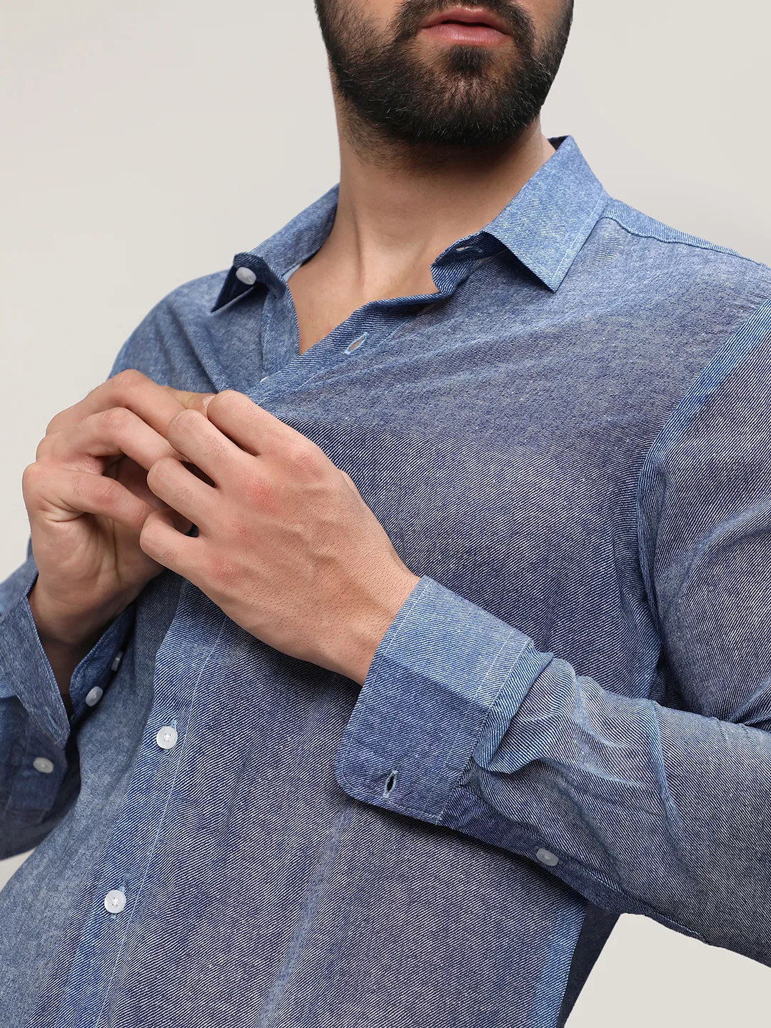 Gauzy Heathered Shirt - Image 7