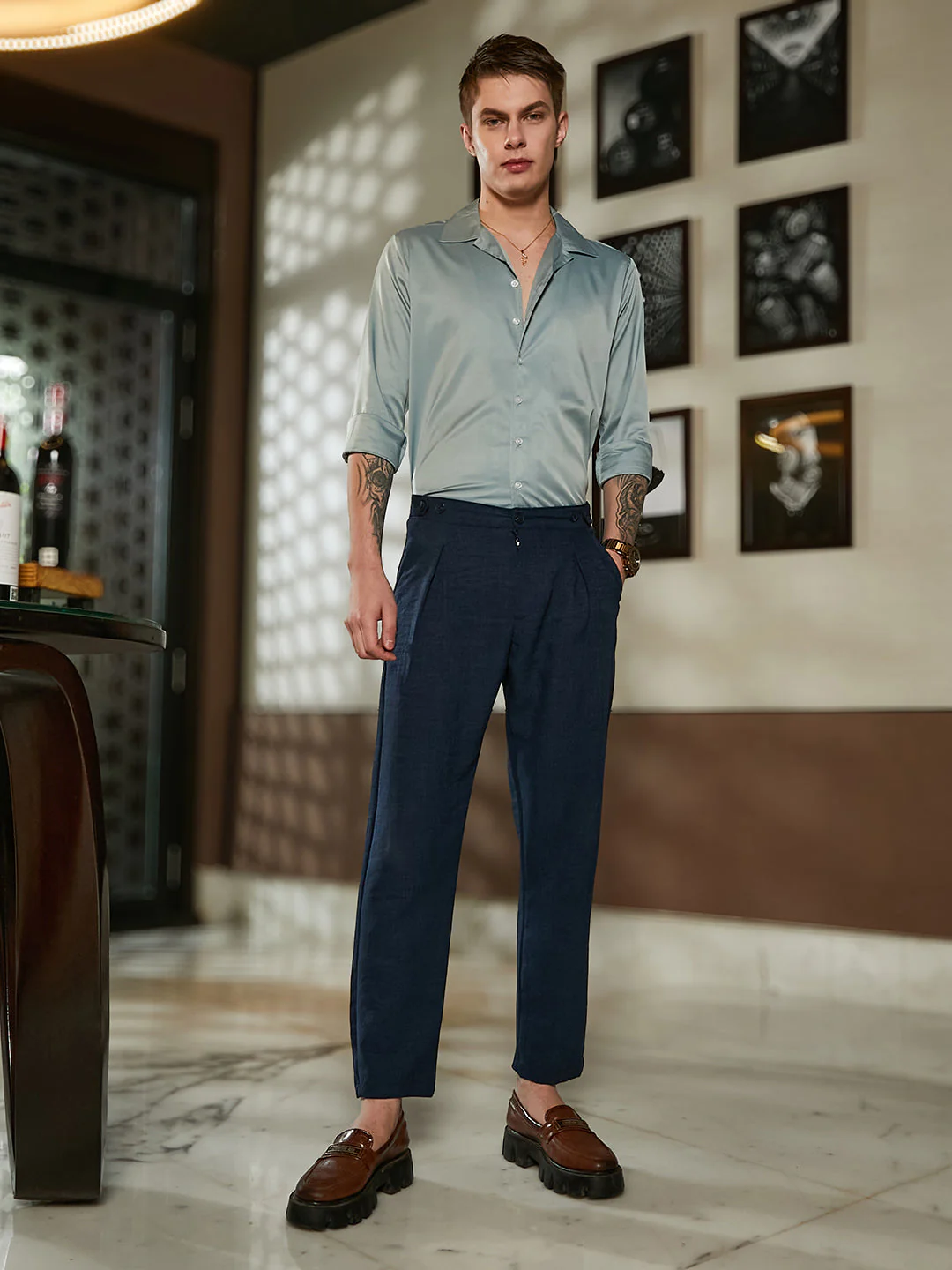 Lightweight - Pleated Tailored Trousers - Image 5