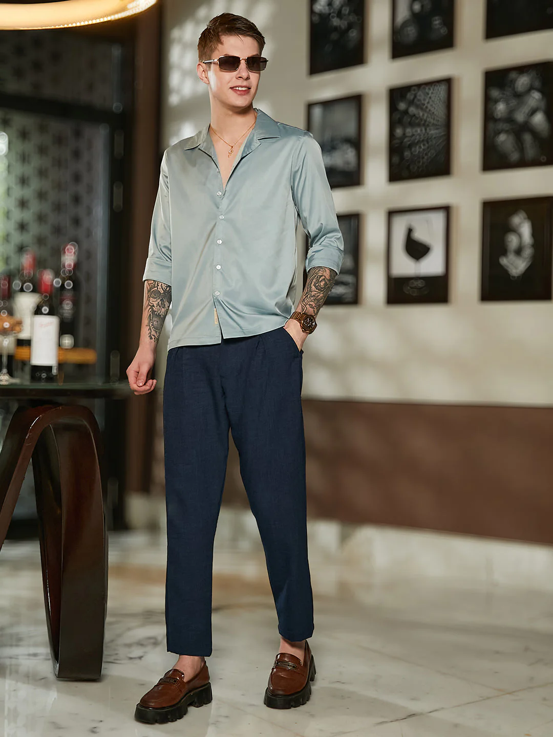 Lightweight - Pleated Tailored Trousers - Image 6