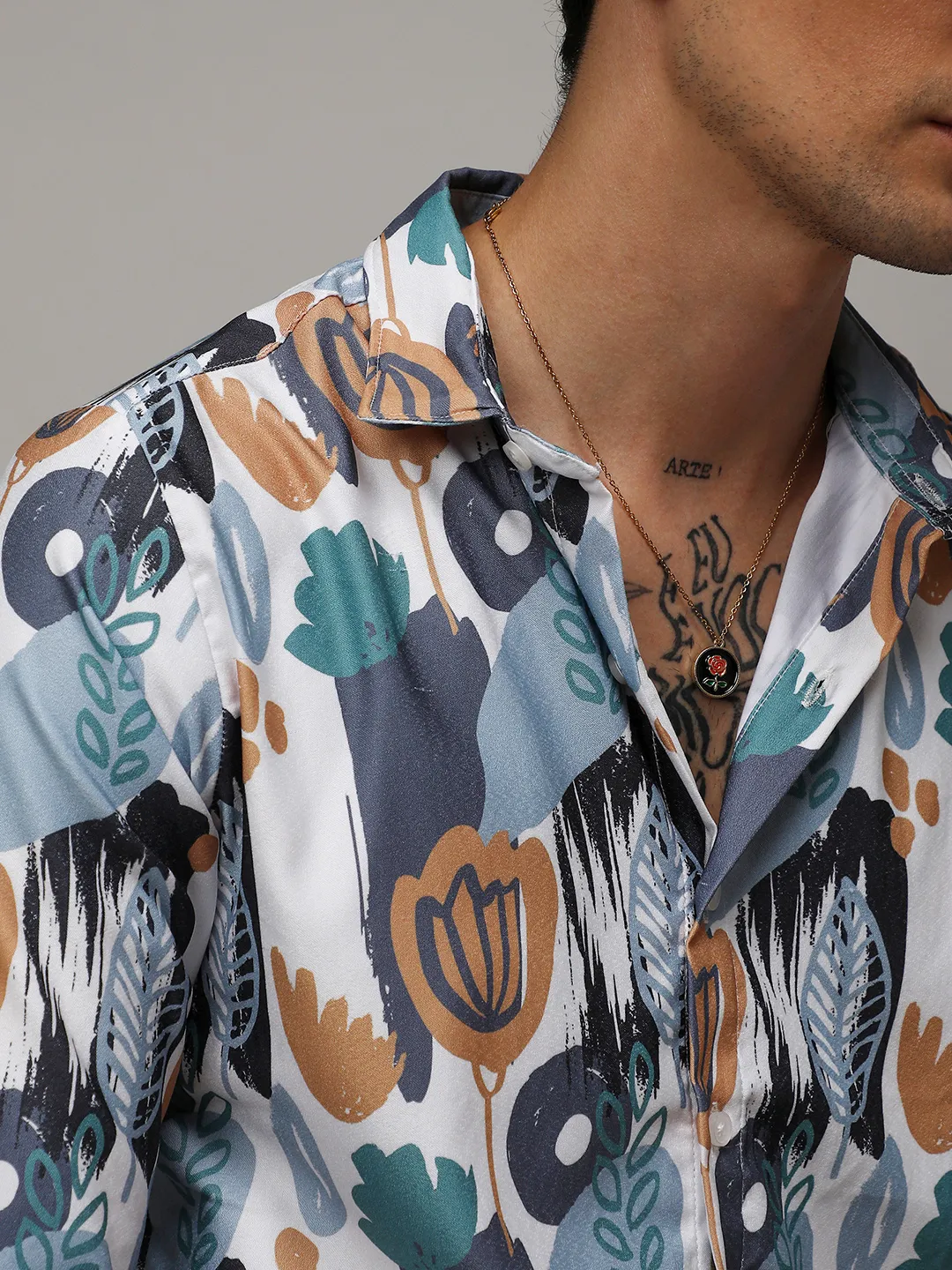 Foliage Strokes Shirt - Image 11