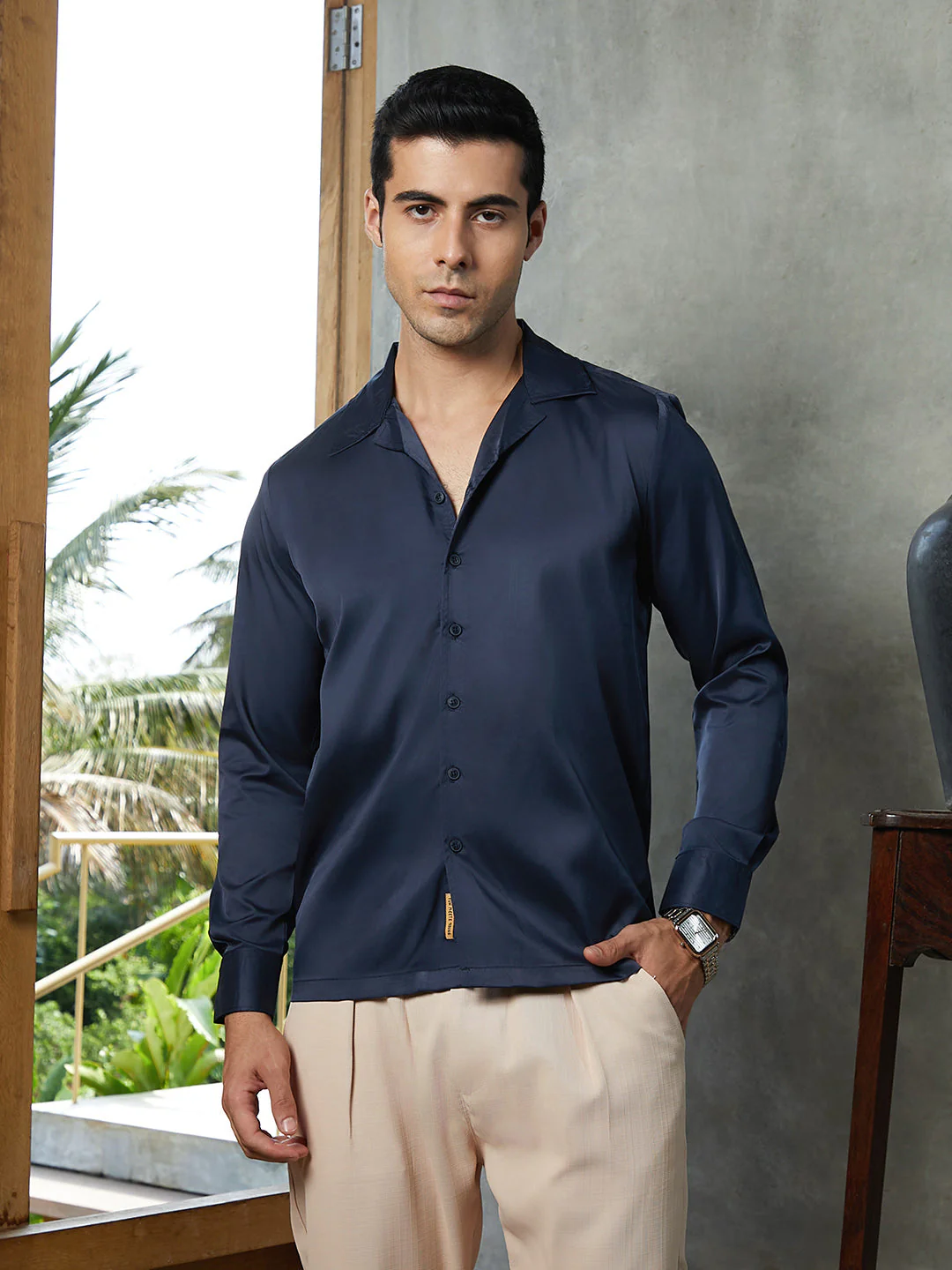 Solid Cuban Shirt - Image 2