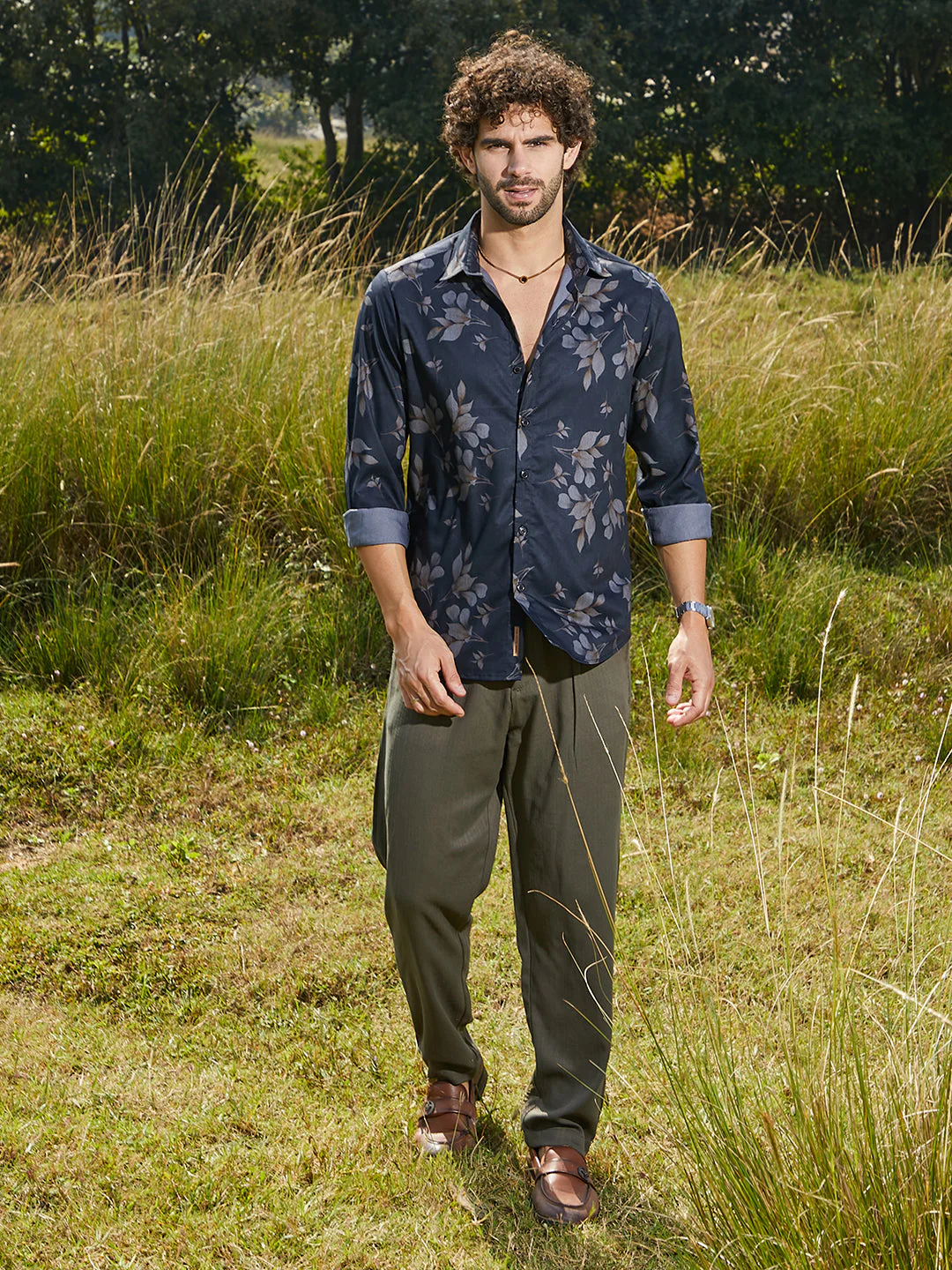 Stamped-Foliage Shirt - Image 5