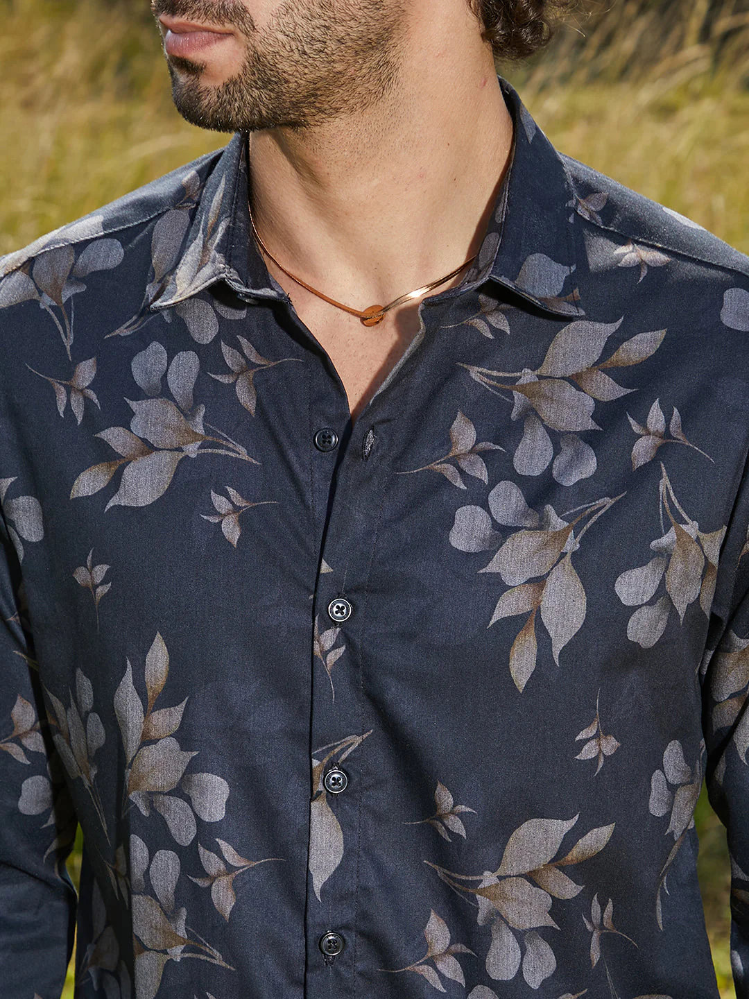 Stamped-Foliage Shirt - Image 7