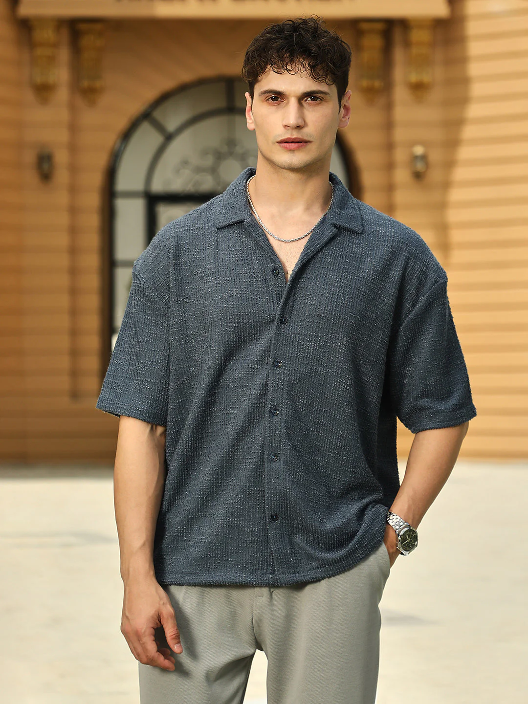 Tactile-Resort Oversized Shirt - Image 2