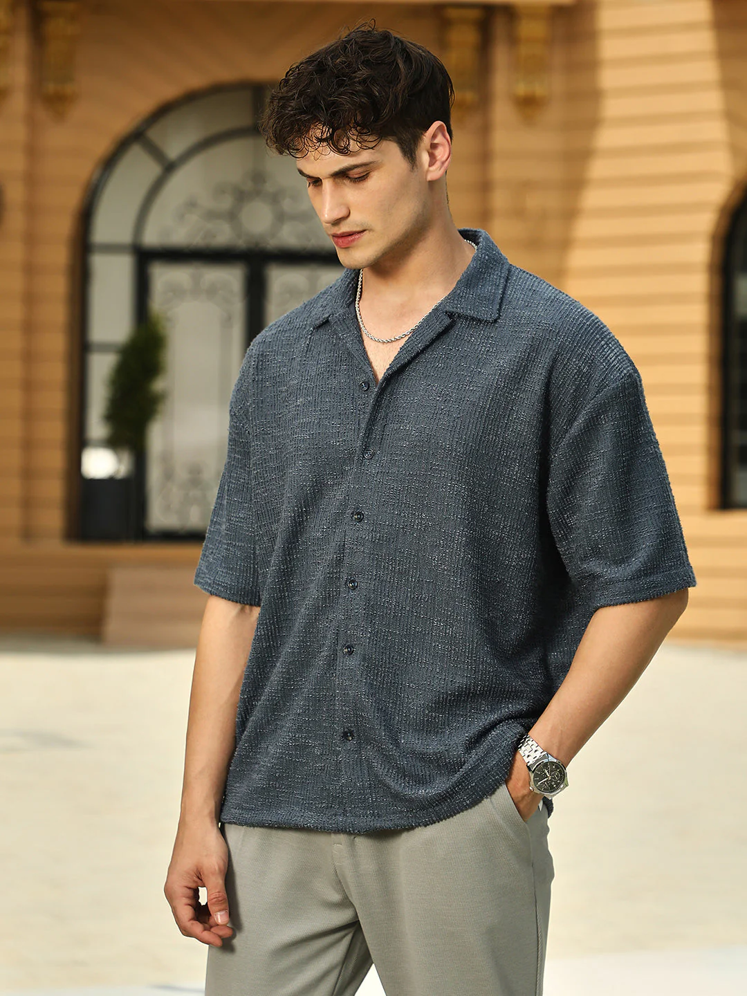 Tactile-Resort Oversized Shirt - Image 3