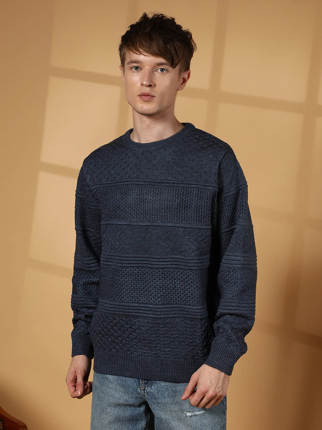 Textured-Knit Pullover Sweater - Image 2