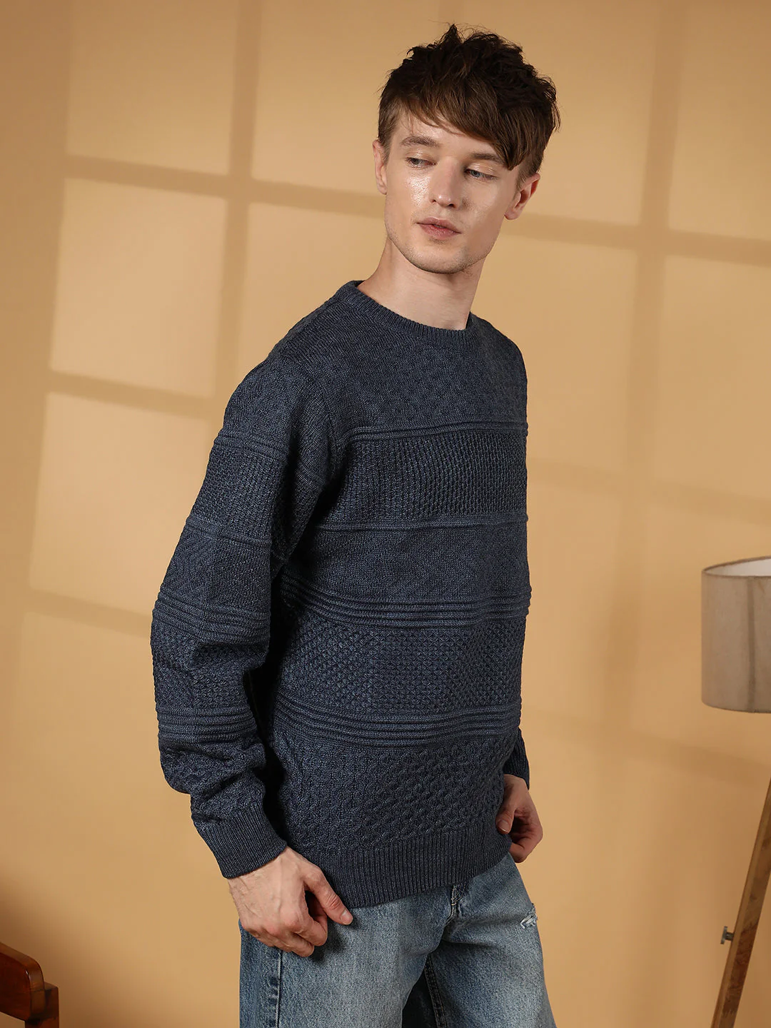 Textured-Knit Pullover Sweater - Image 3