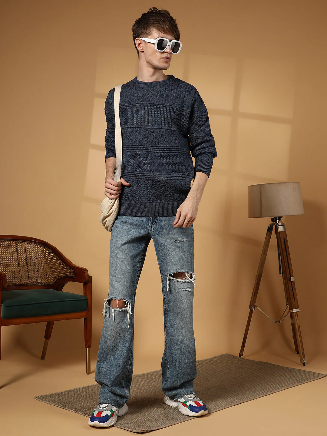 Textured-Knit Pullover Sweater - Image 6