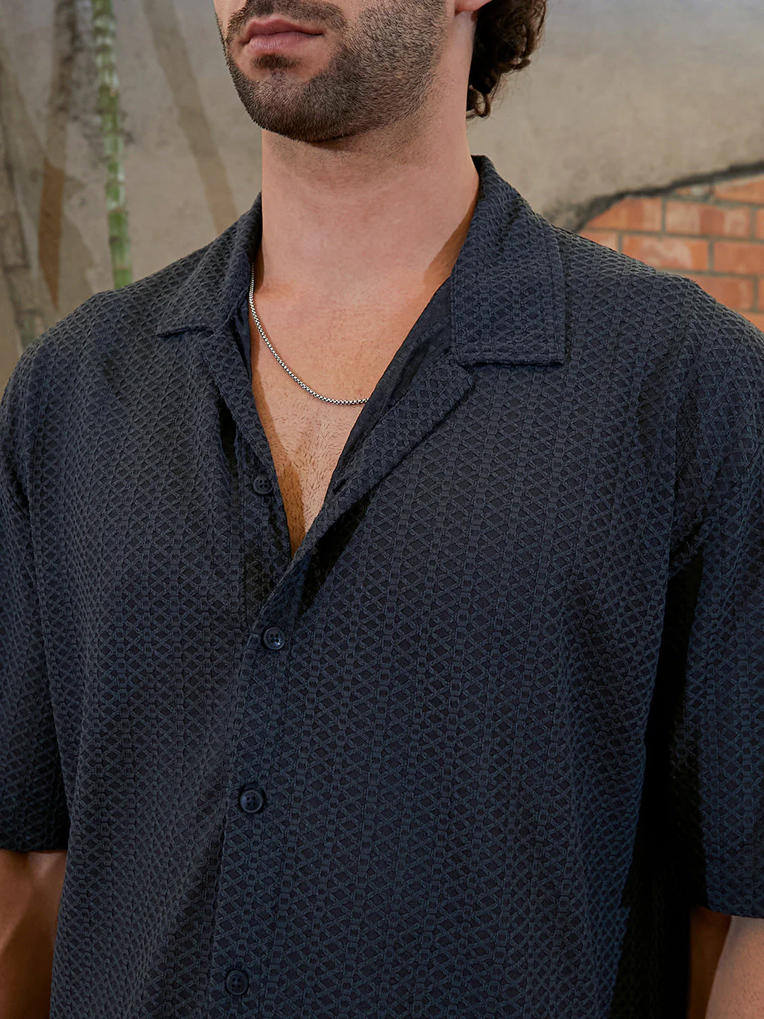 Zigzag-Helix Resort Oversized Shirt - Image 7