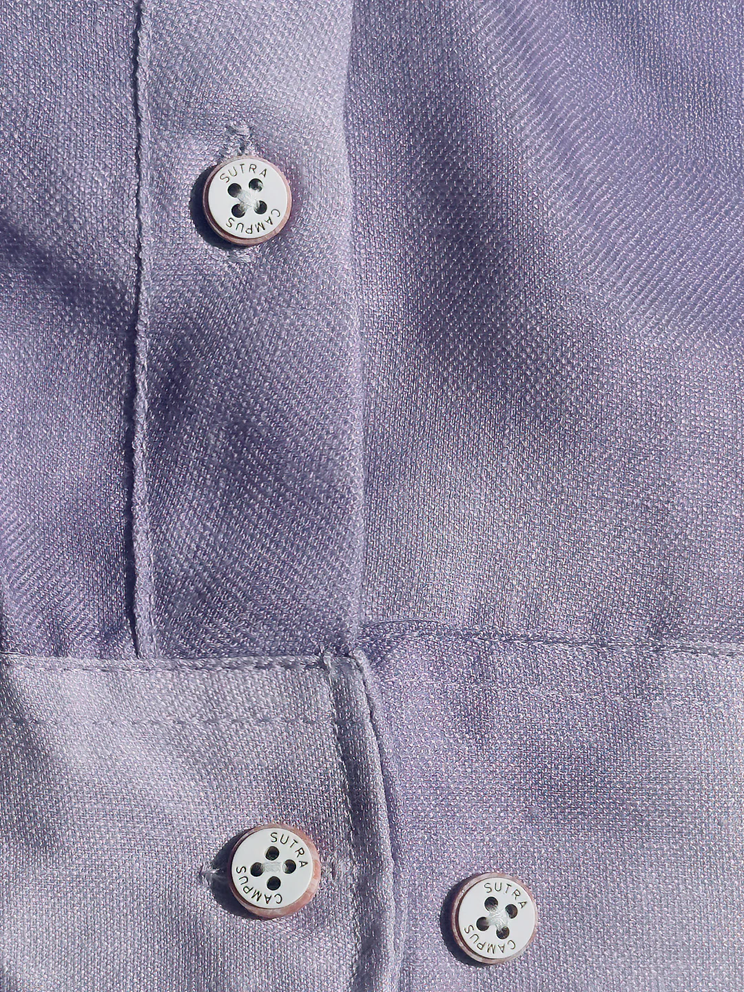 Purple Floral Printed Rayon Shirt With Spread Collar - Image 9