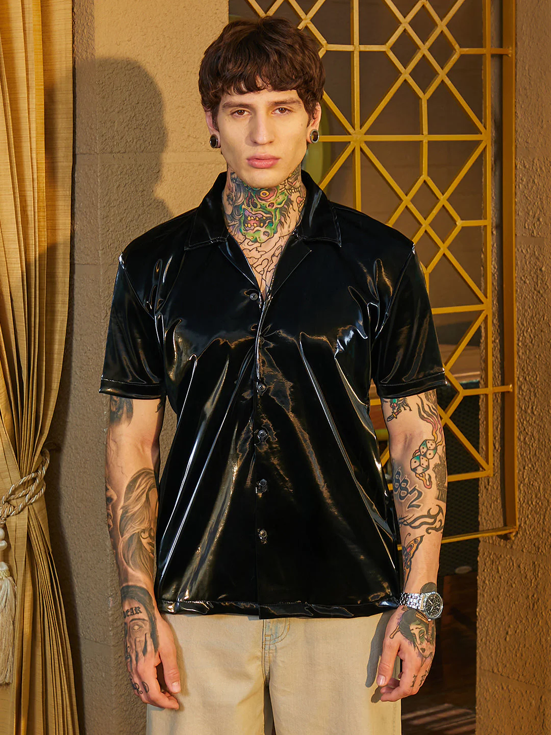 Patent Solid Shirt - Image 2