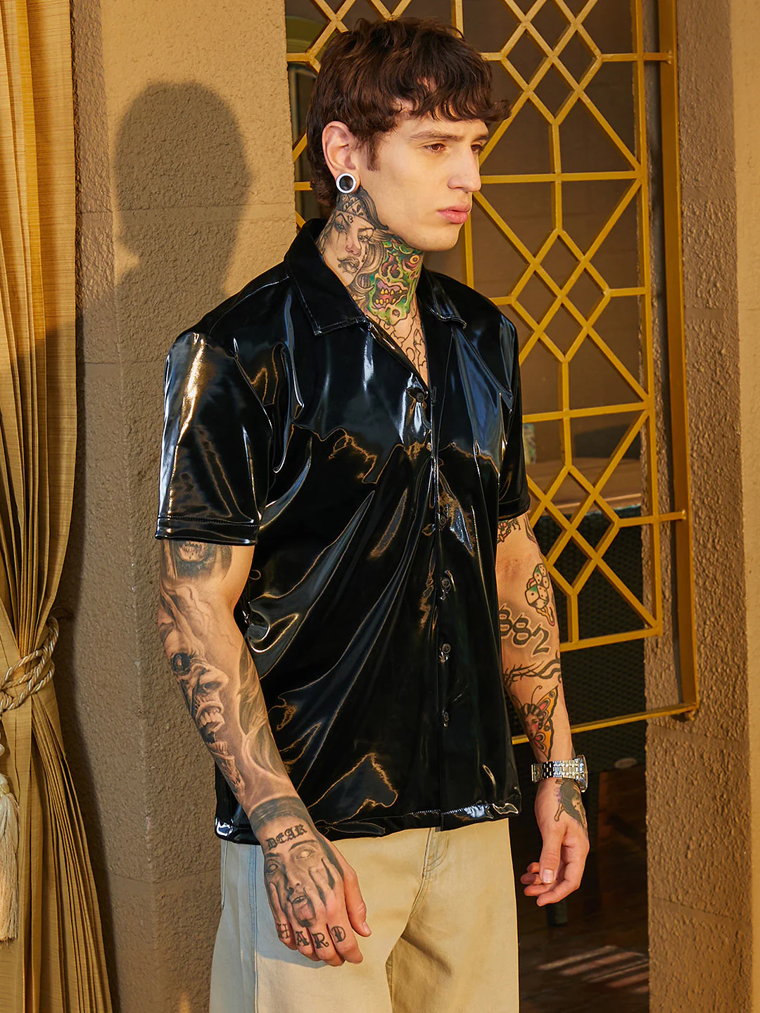 Patent Solid Shirt - Image 3