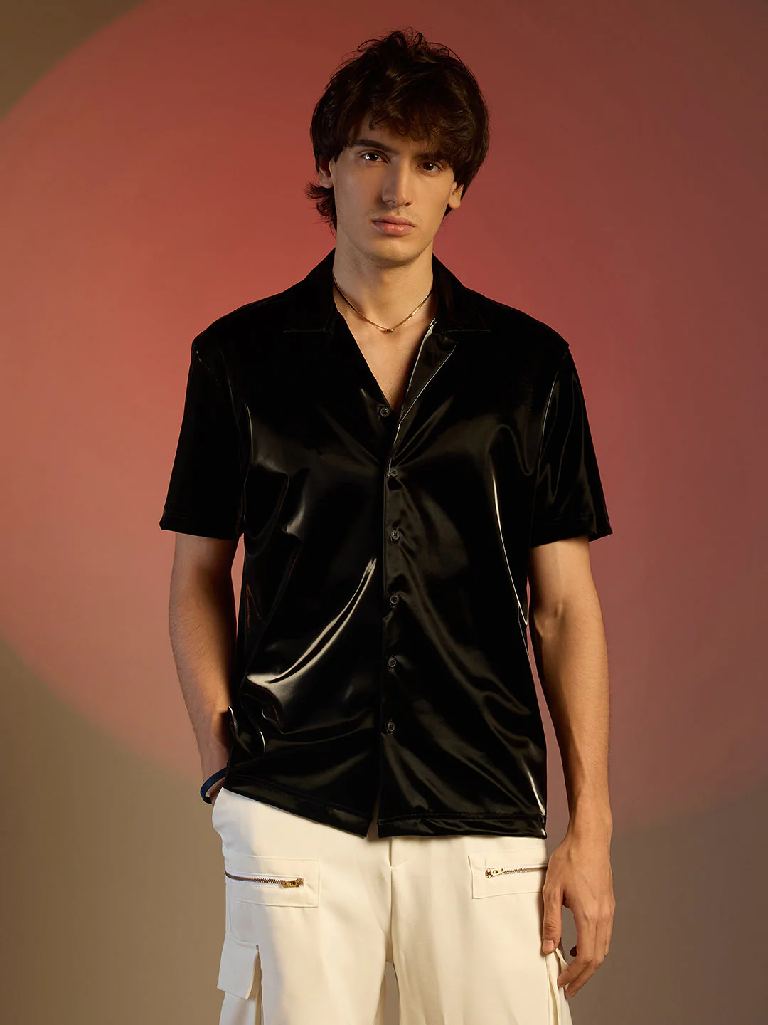 Patent Solid Shirt - Image 2