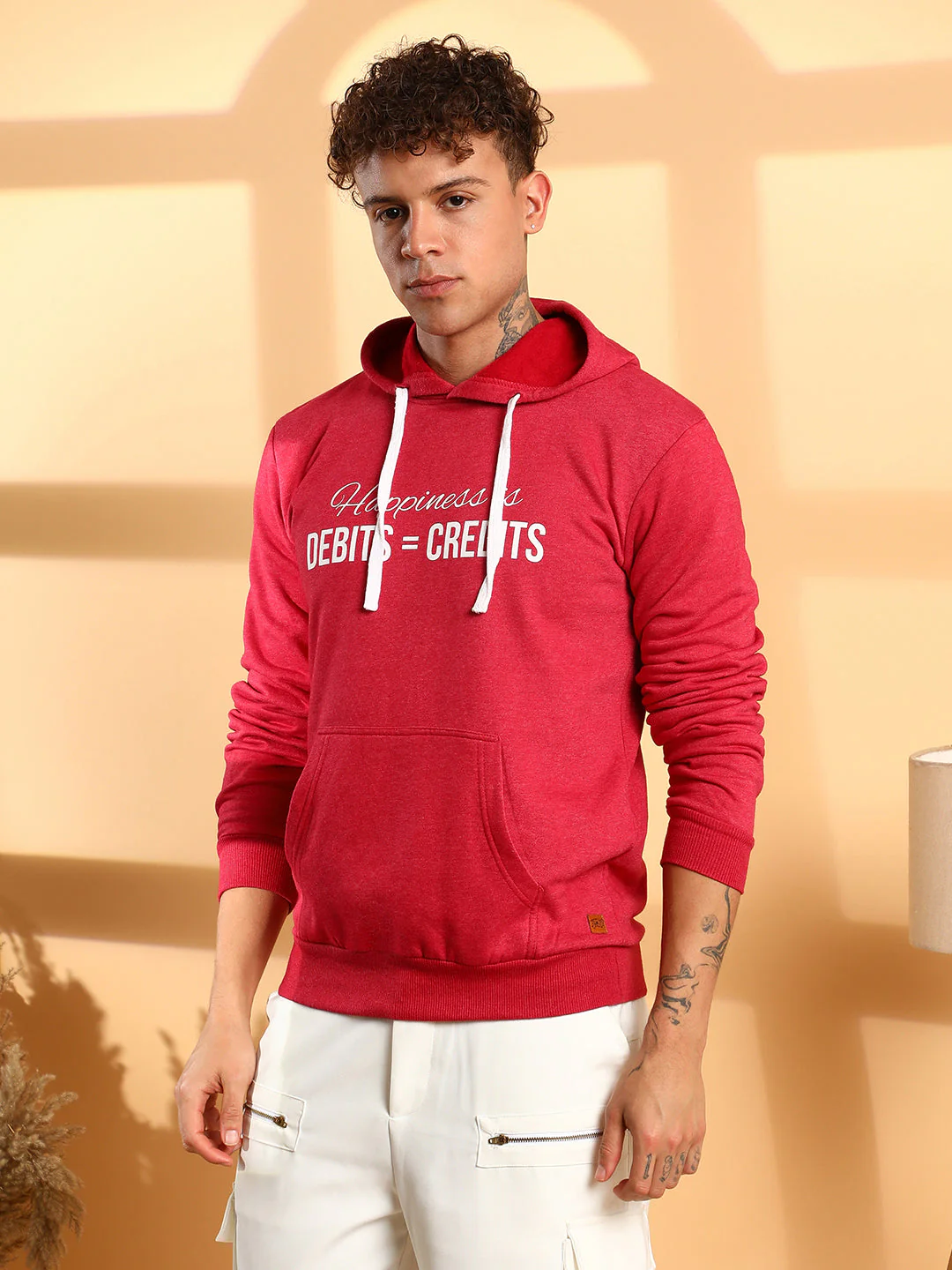 Happiness Is Hoodie With Kangaroo Pocket - Image 3