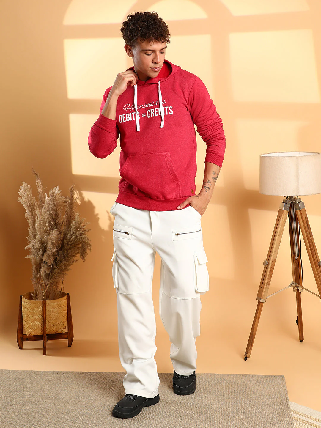 Happiness Is Hoodie With Kangaroo Pocket - Image 5