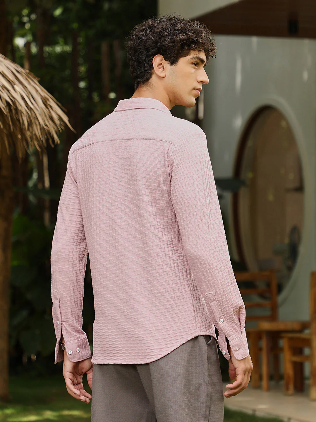 Basket-Knit Jacquard Shirt - Image 4