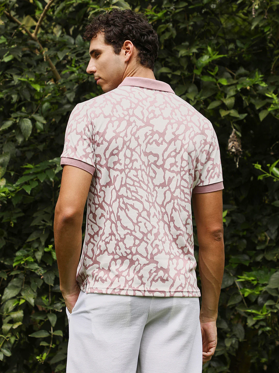 Blob-Jacquard Polo T-Shirt - Image 4