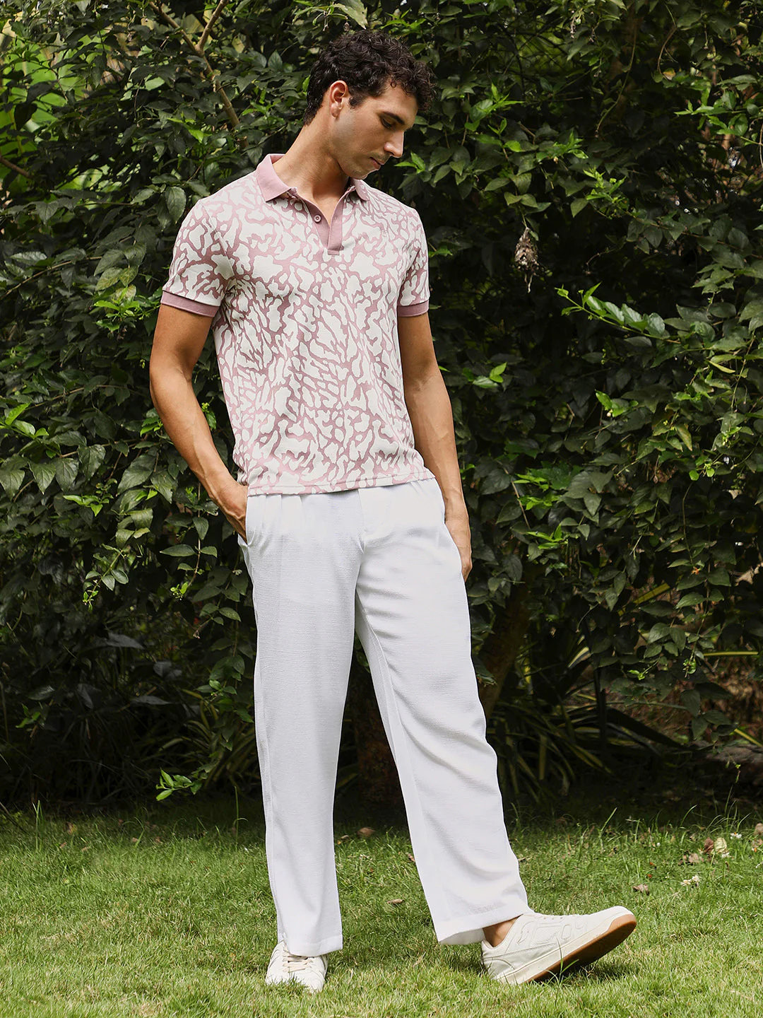 Blob-Jacquard Polo T-Shirt - Image 5
