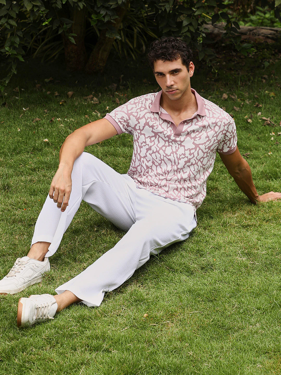 Blob-Jacquard Polo T-Shirt - Image 6