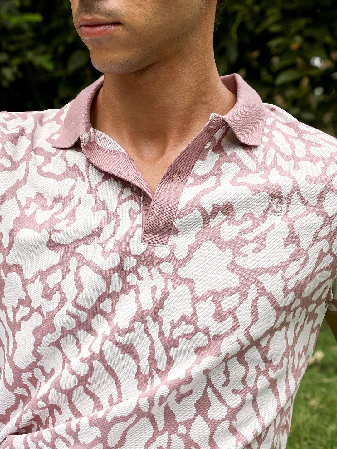 Blob-Jacquard Polo T-Shirt - Image 7
