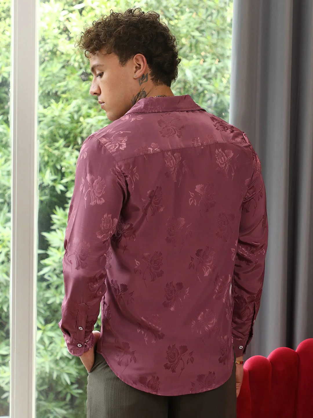 Self-Design Floral Shirt - Image 4