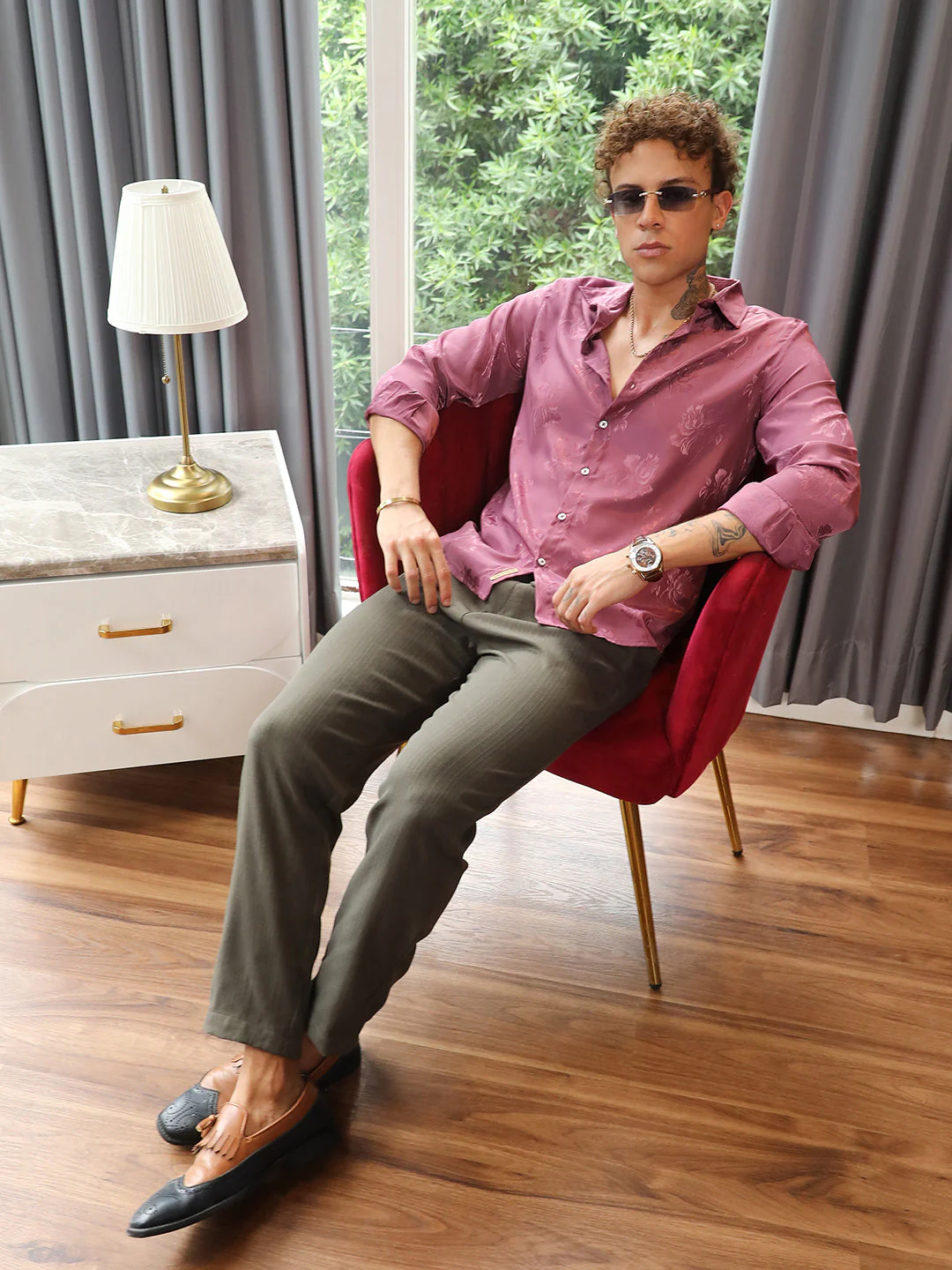 Self-Design Floral Shirt - Image 6