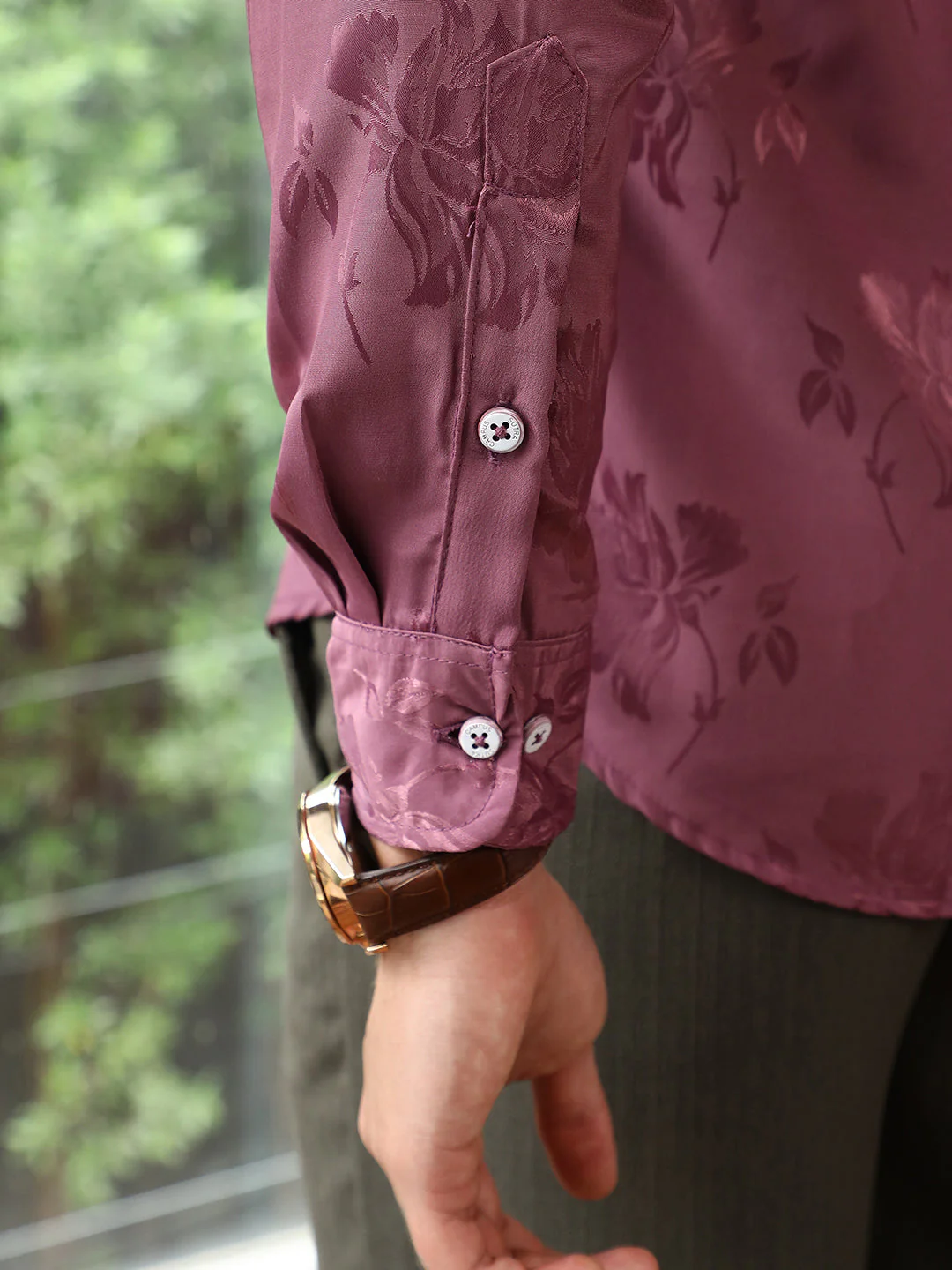 Self-Design Floral Shirt - Image 8