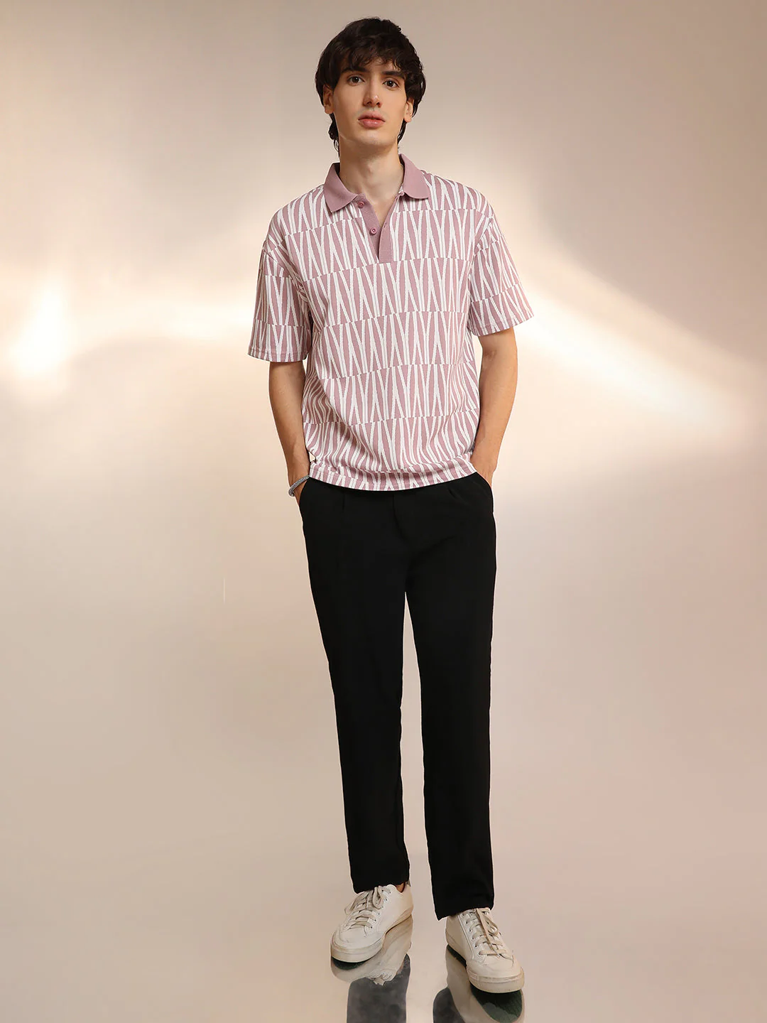 Veined Polo T-Shirt - Image 5