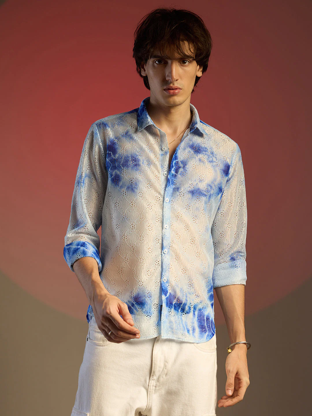 Tie-Dye Textured Shirt - Image 2