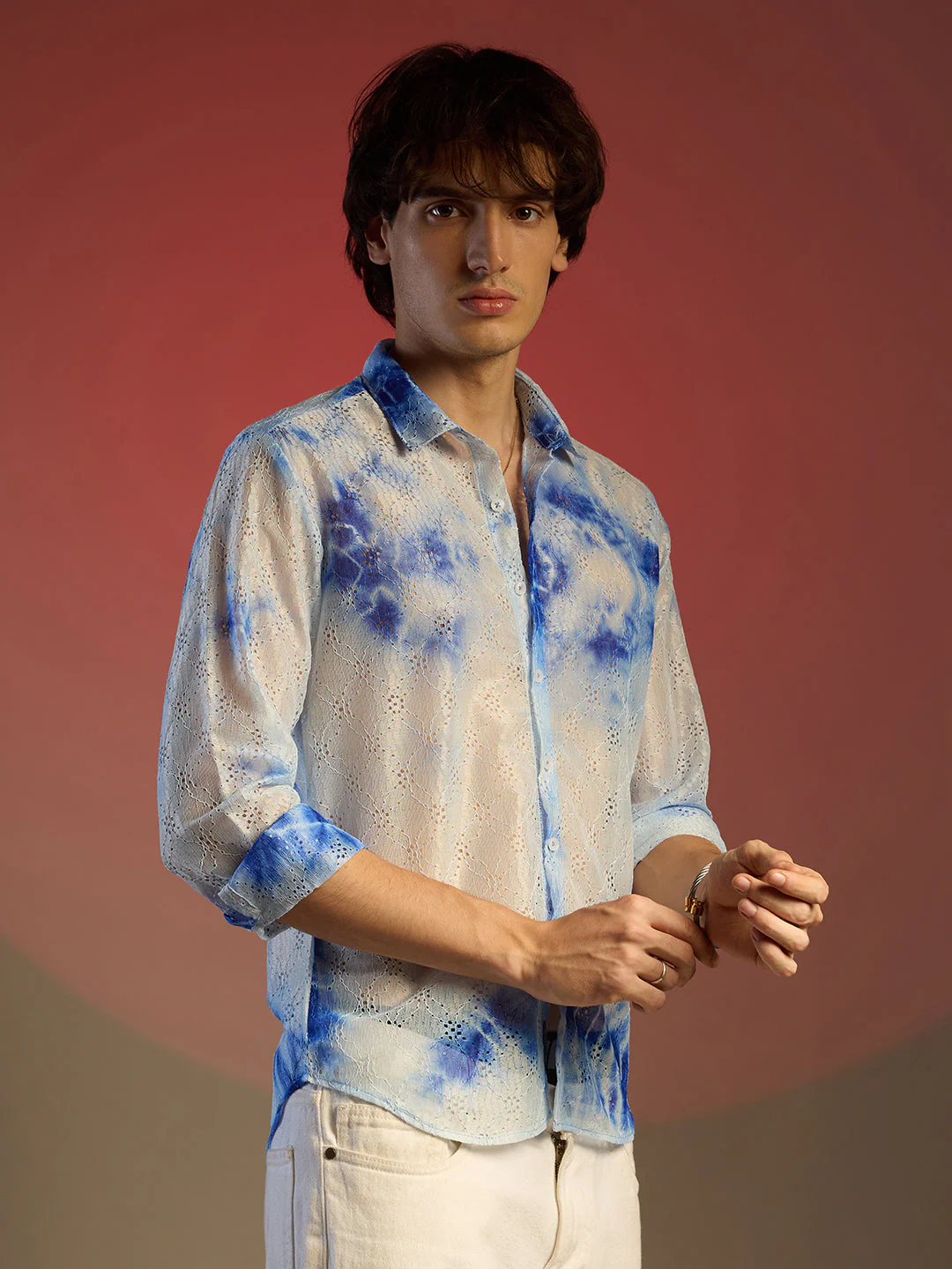 Tie-Dye Textured Shirt - Image 3