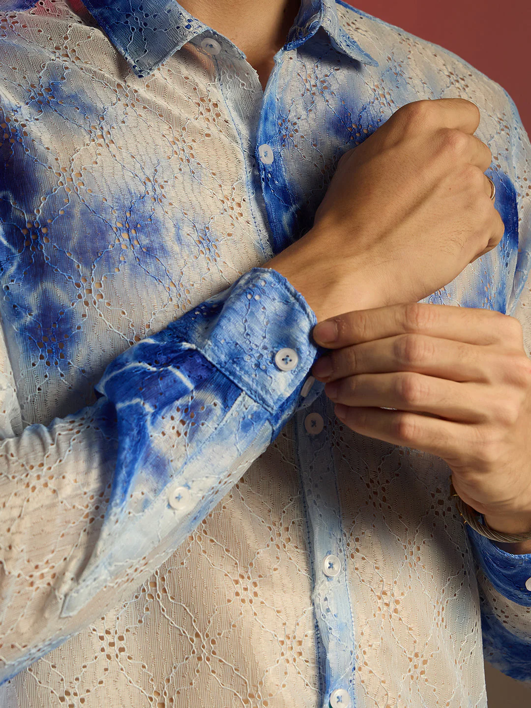 Tie-Dye Textured Shirt - Image 8