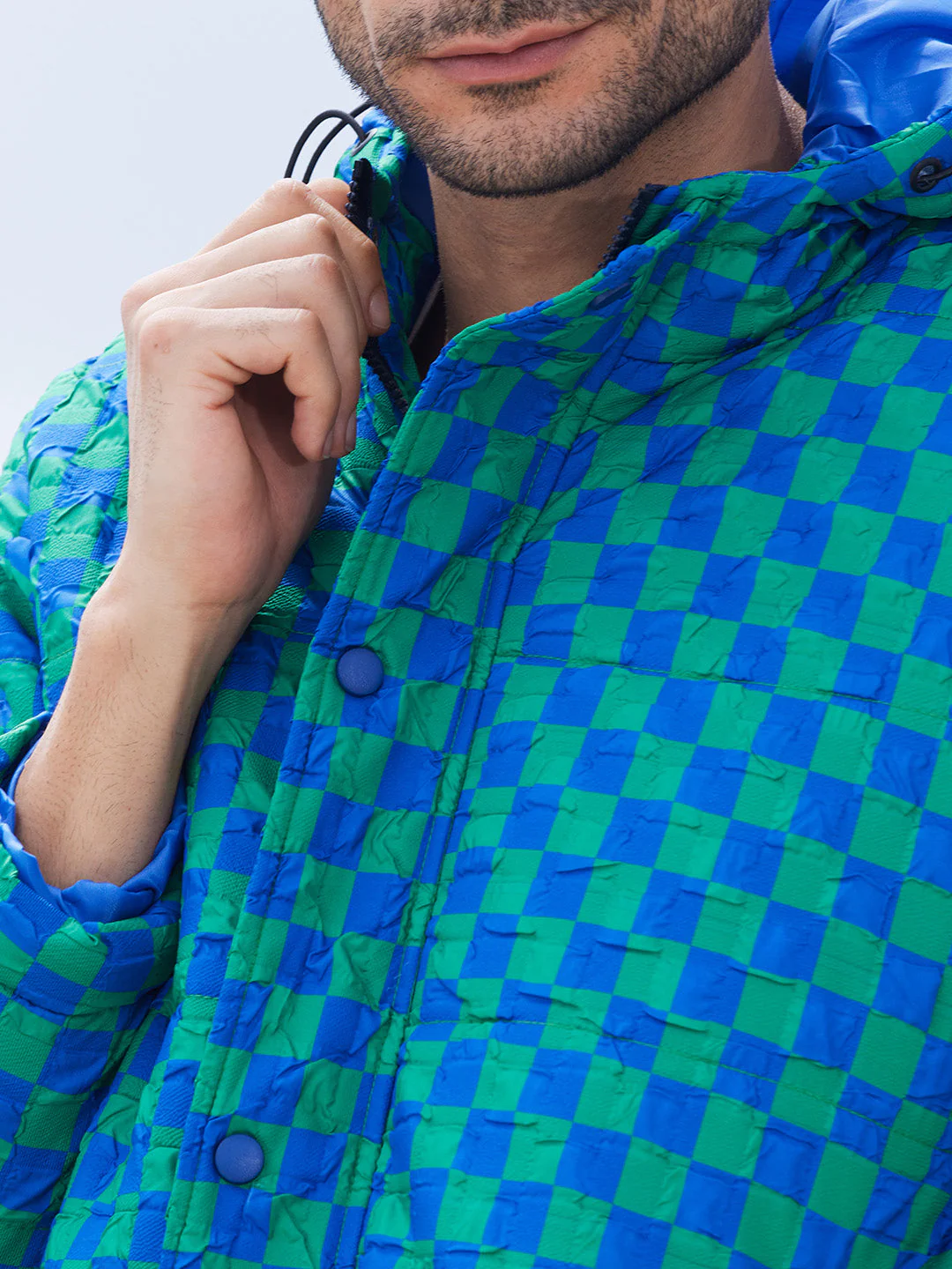 Micro Buffalo Check Puffer Jacket - Image 8