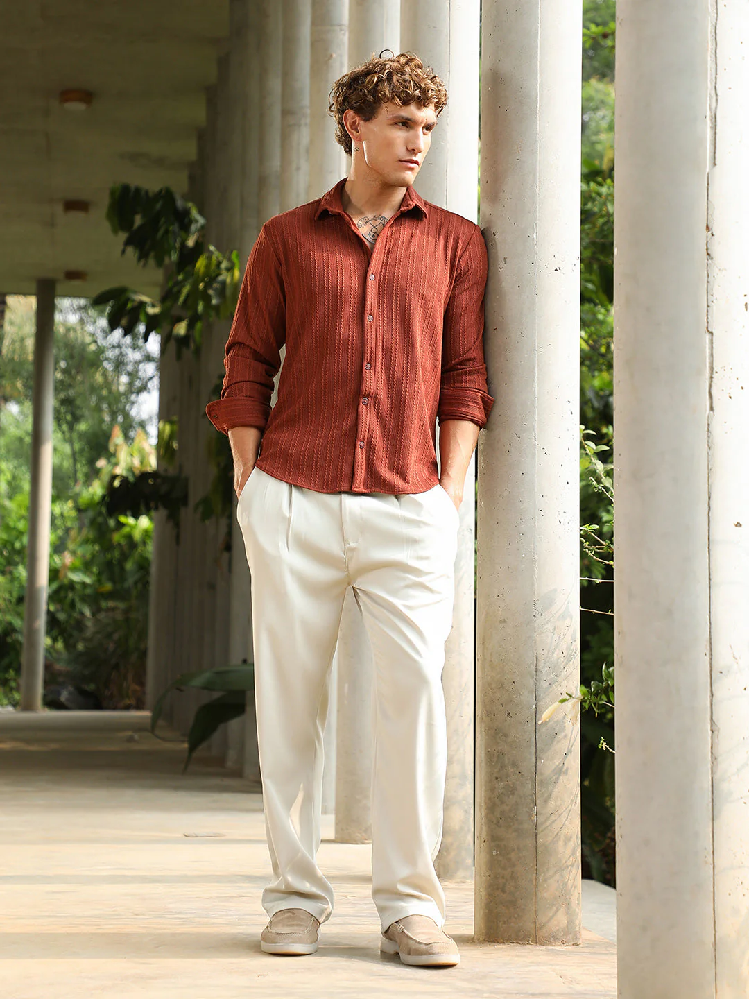 Ribbed-Rope Tactile Shirt - Image 5