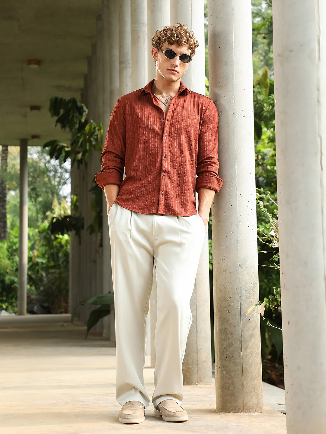 Ribbed-Rope Tactile Shirt - Image 6