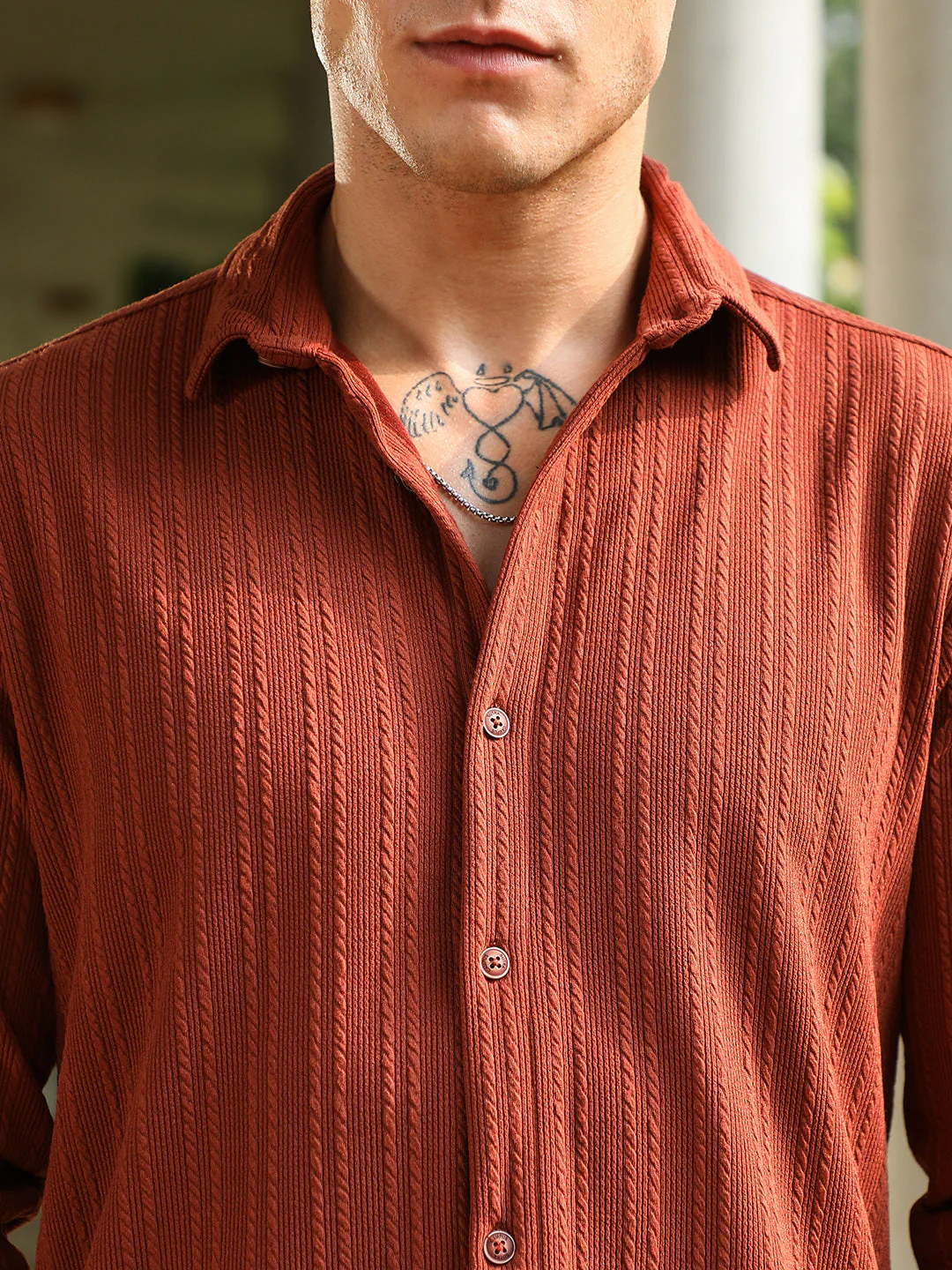 Ribbed-Rope Tactile Shirt - Image 7