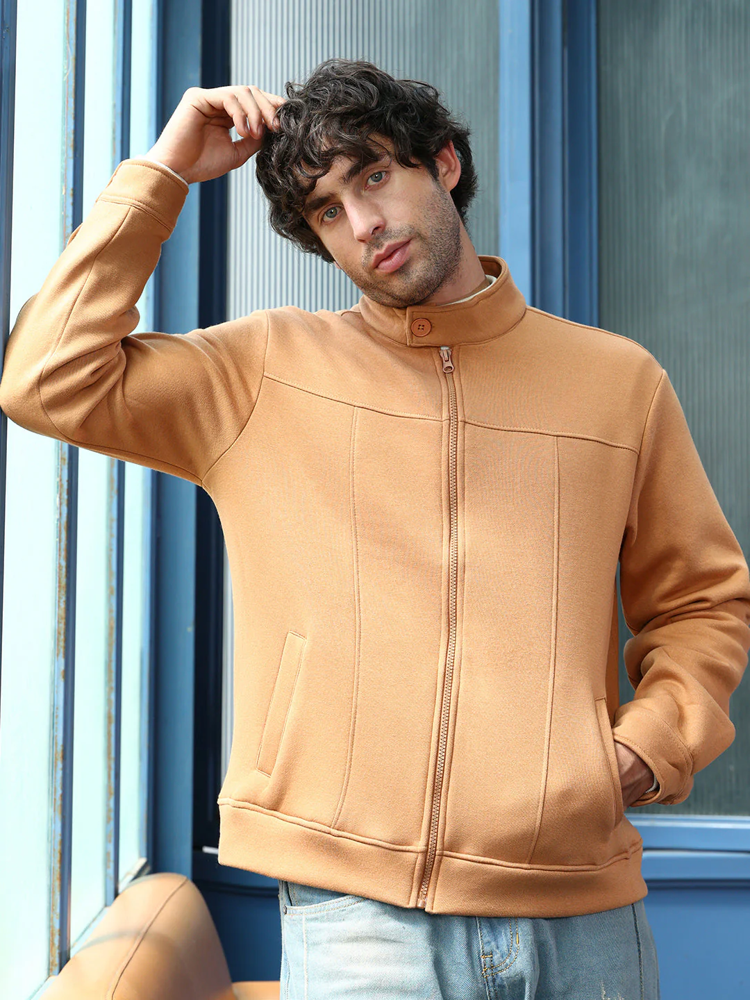 Panel-Stitch Knit Jacket - Image 2
