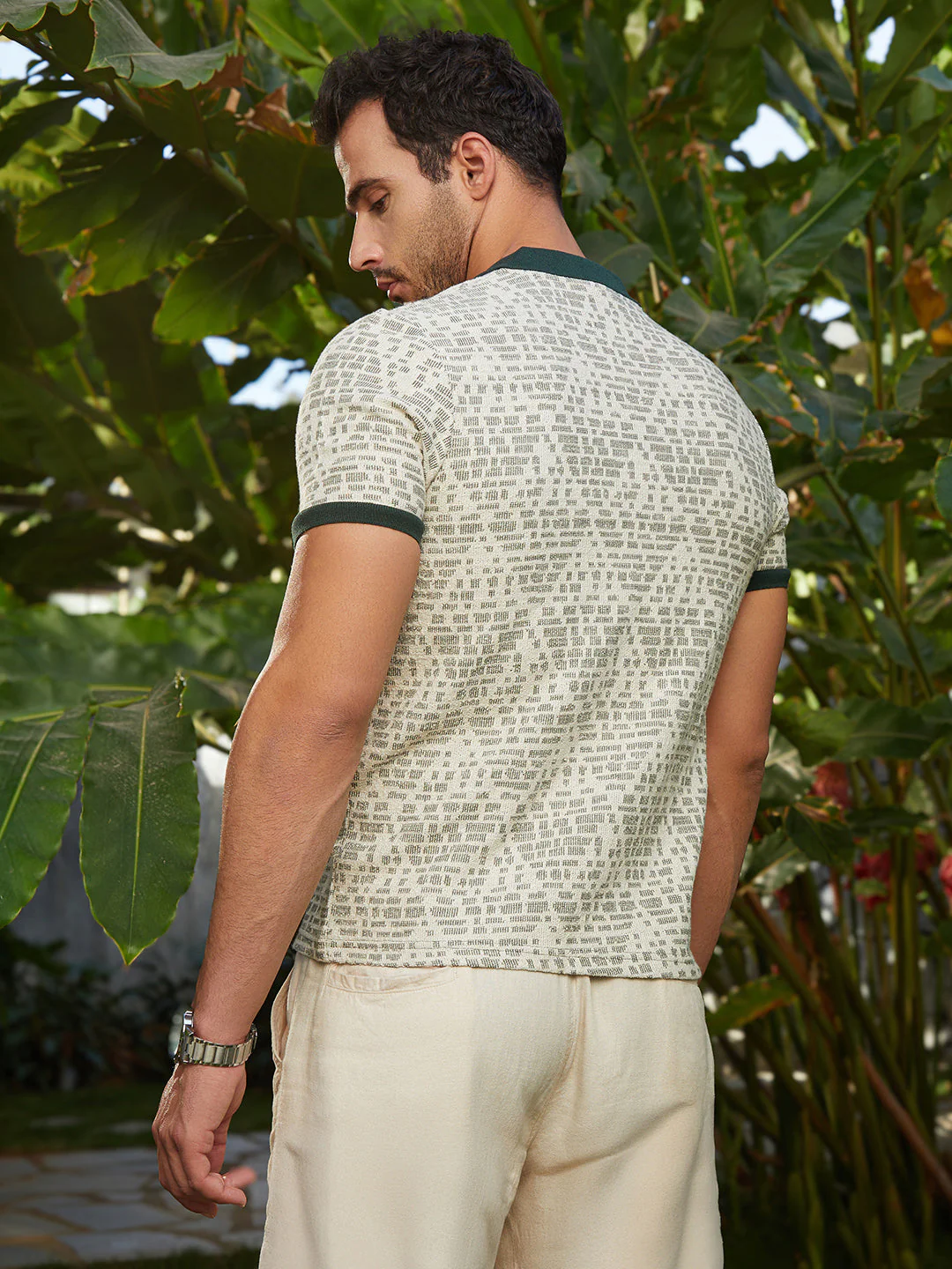 Geometrix-Knit Polo Shirt - Image 4
