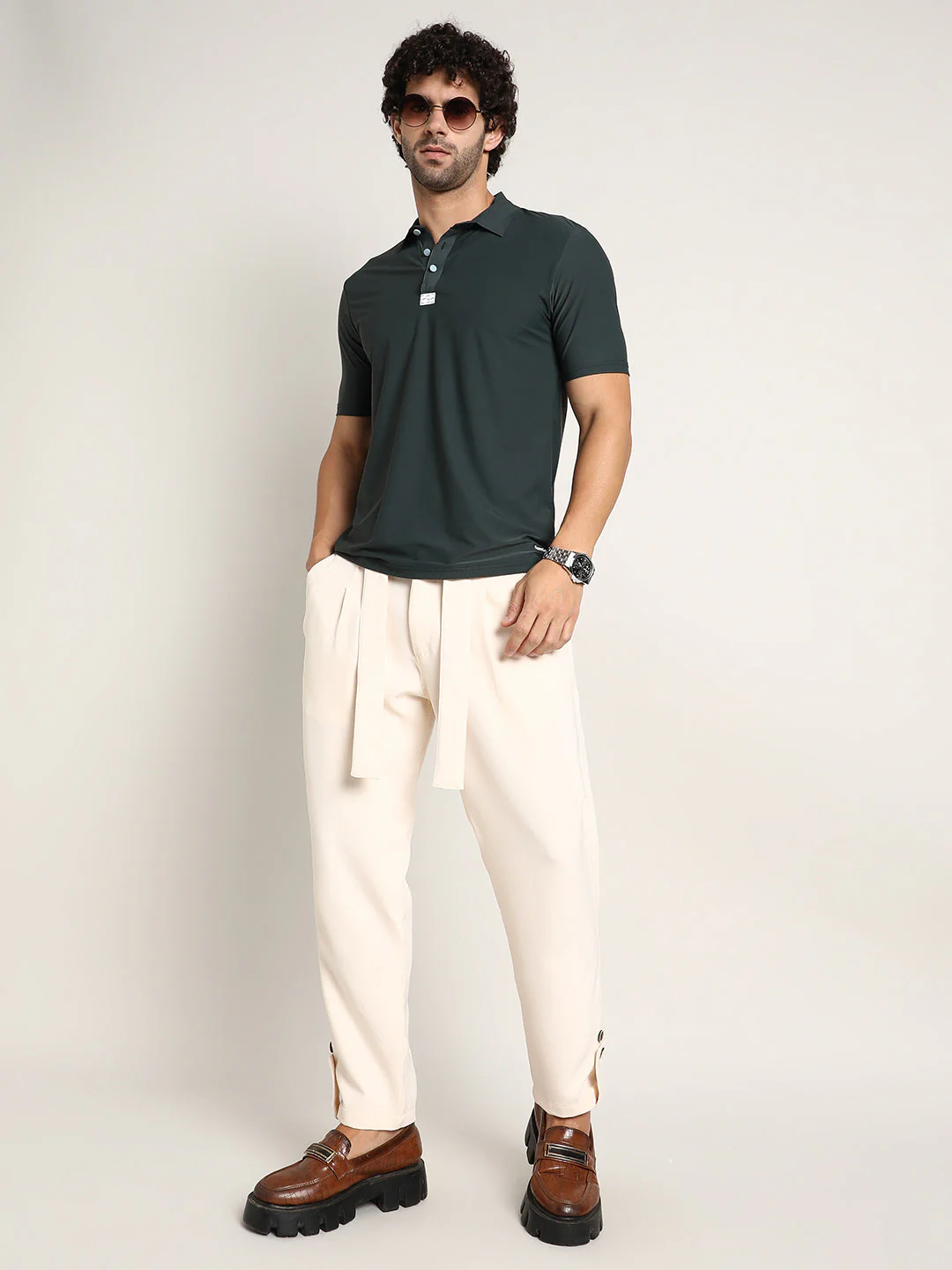 Seamless Solid Polo T-Shirt - Image 6