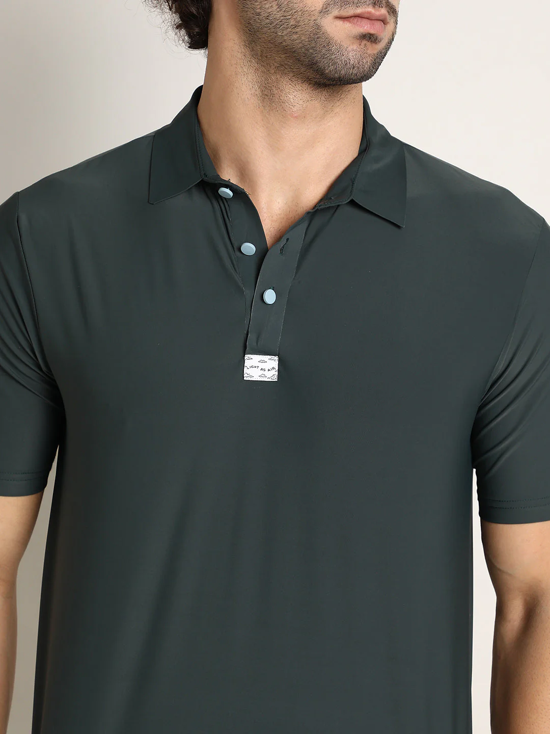 Seamless Solid Polo T-Shirt - Image 7