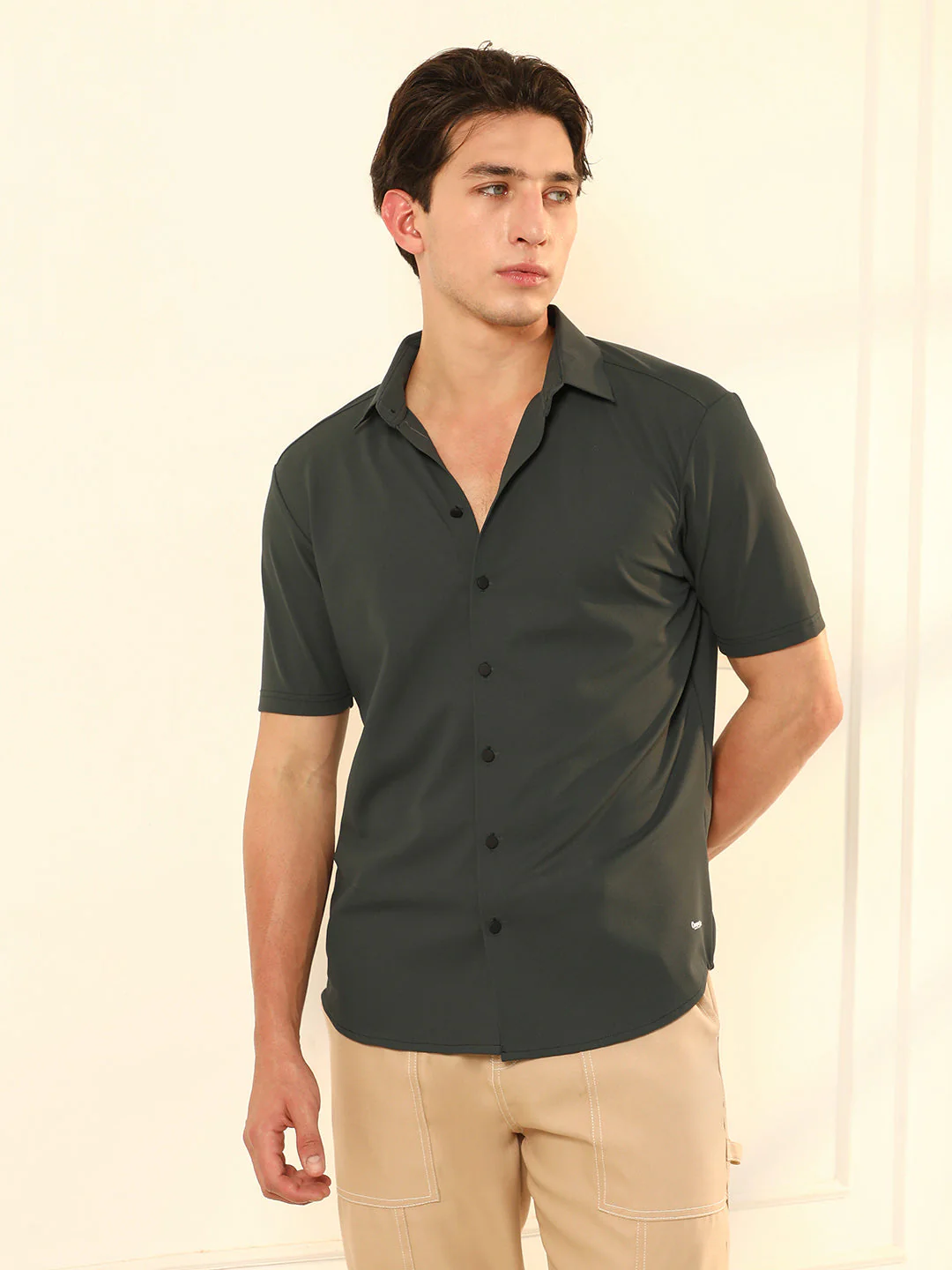 Seamless Waffle-Knit Shirt - Image 2