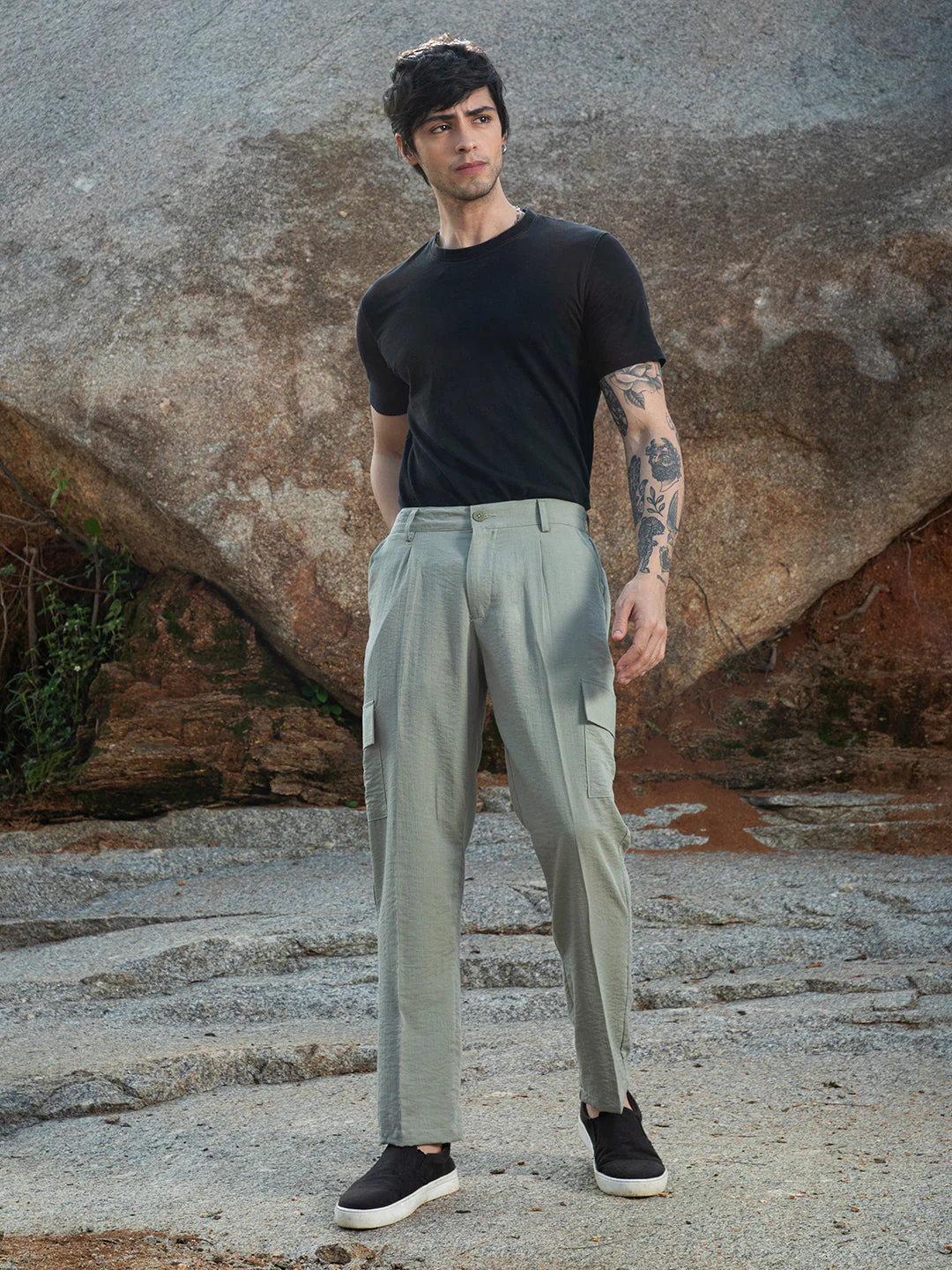 Lightweight - Crinkled Utility Trousers - Image 5
