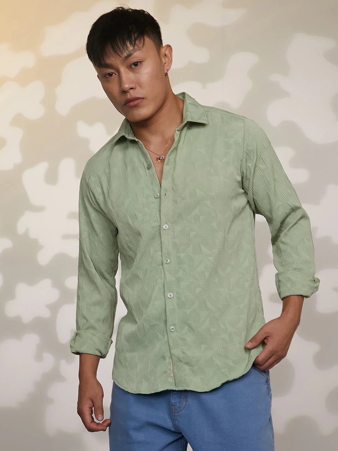 Geometric-Texture Shirt - Image 2
