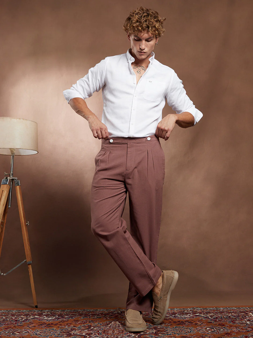 Lightweight - Linen-Blend Cigrette Trousers - Image 5