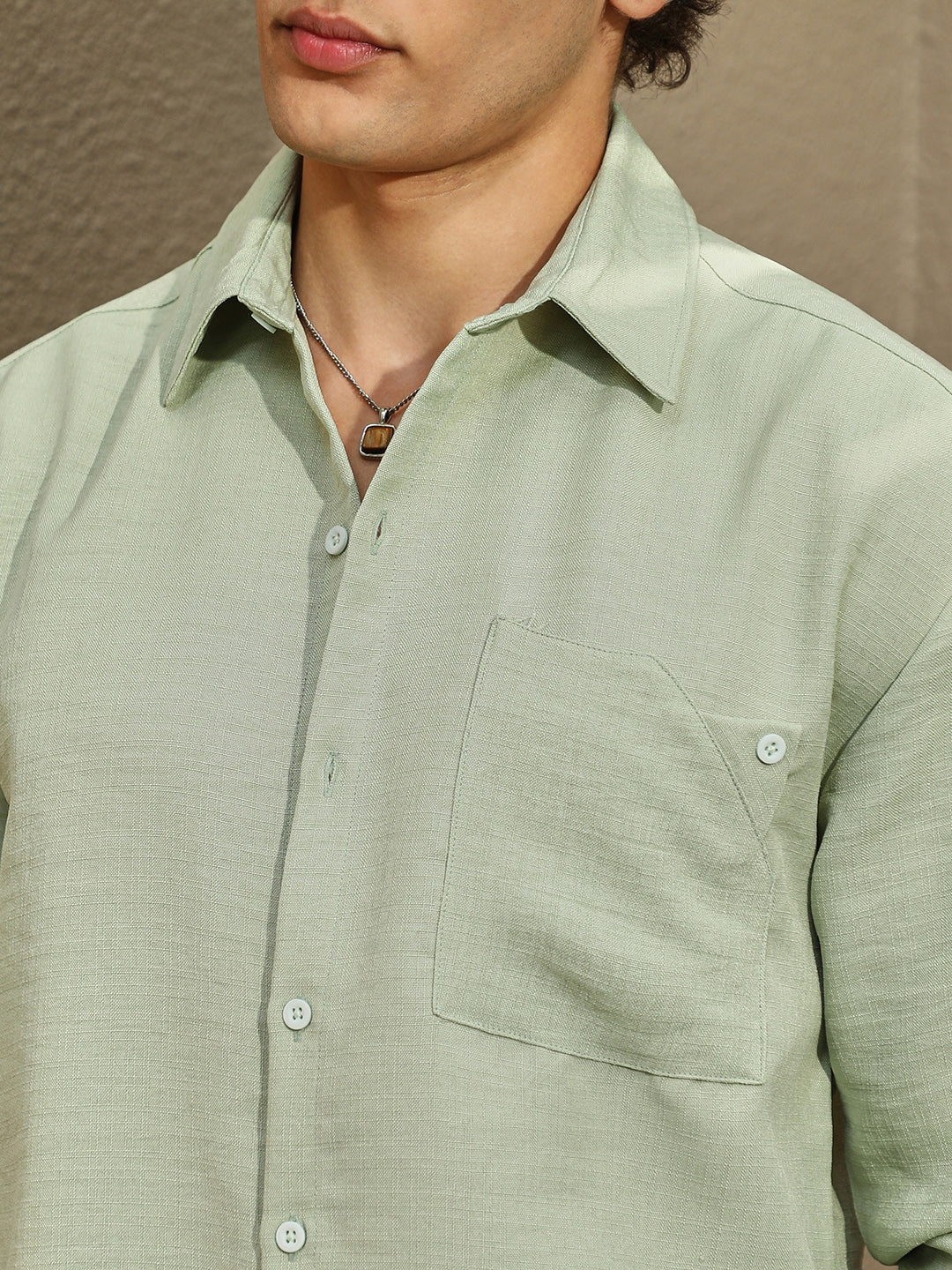 Modular Solid Oversized Shirt - Image 7
