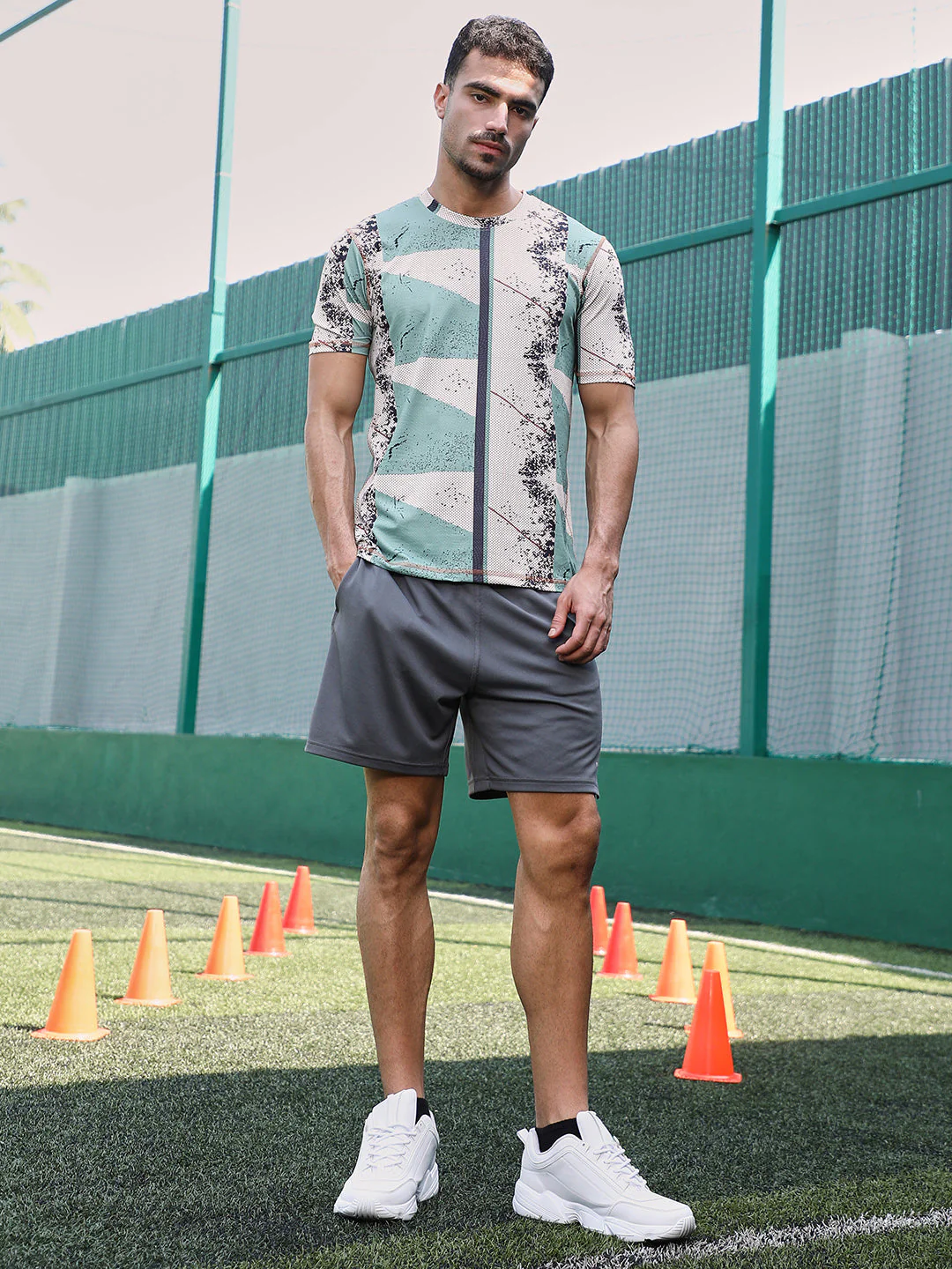 Abstract-Geo Activewear T-Shirt - Image 5