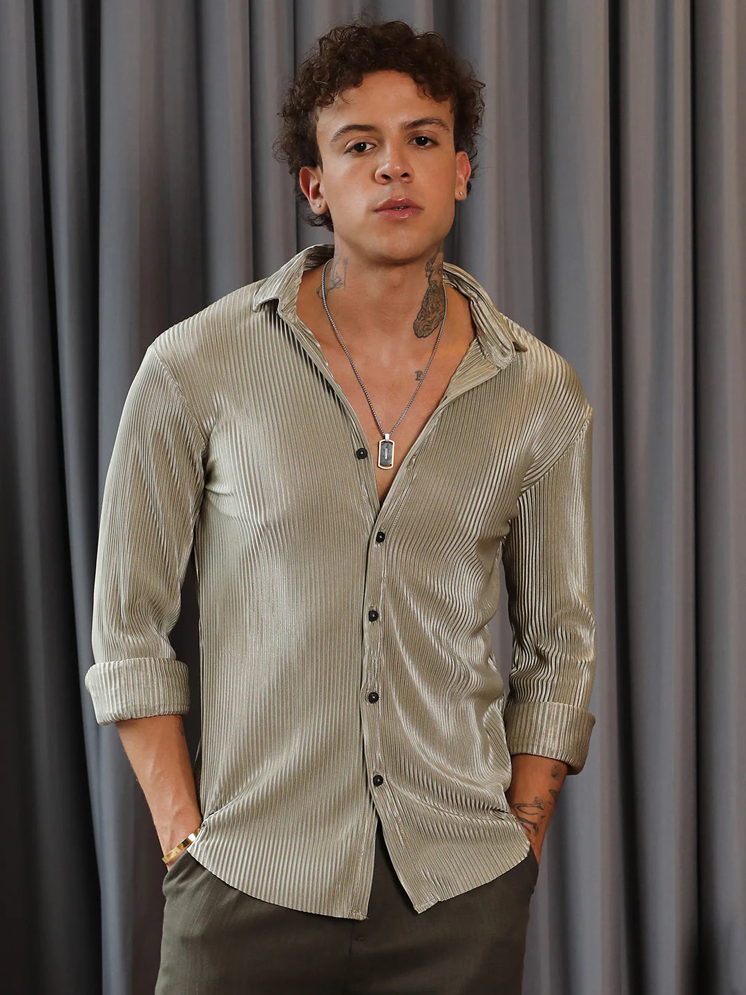 Pleat-Creased Shirt - Image 2