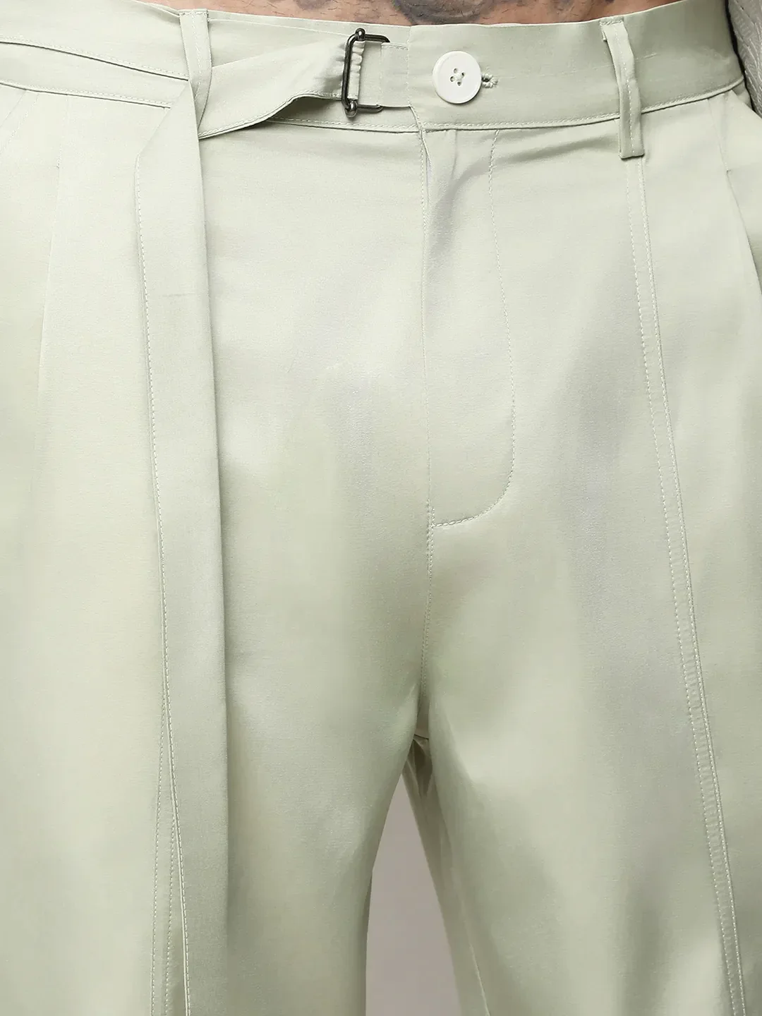 Satin Tapered Trousers - Image 7
