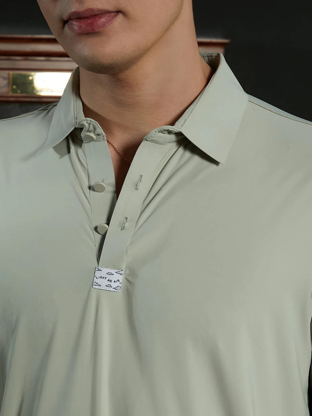 Seamless Solid Polo T-Shirt - Image 7