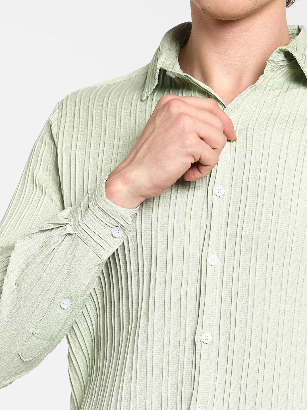 Self-Design Striped Shirt - Image 15